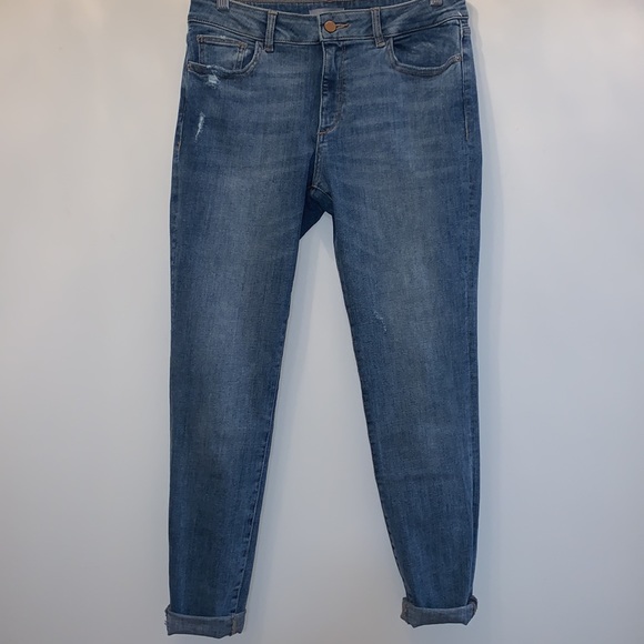 DL1961 Florence Instasculpt Skinny Denim Delano Distressed Jean - Picture 2 of 11